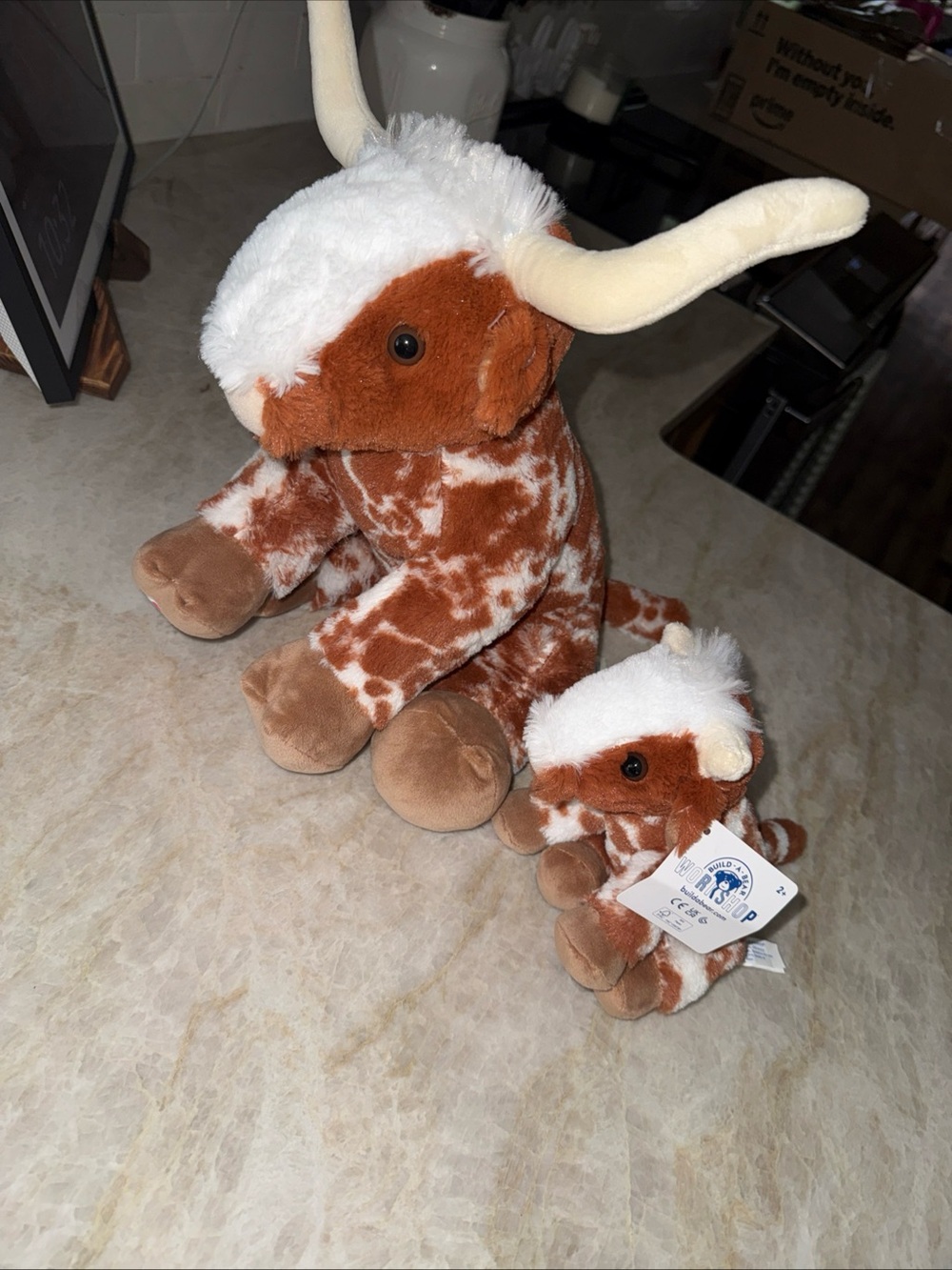 Build a bear longhorn steer cattle cow 2021 16” $& 6”